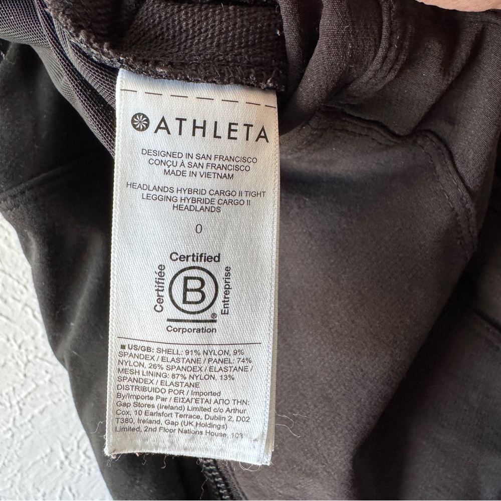 Athleta HEADLANDS HYBRID CARGO II TIGHT Size 0 - Picture 8 of 10